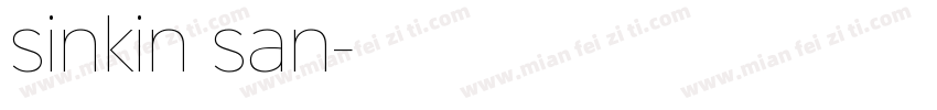 sinkin san字体转换
